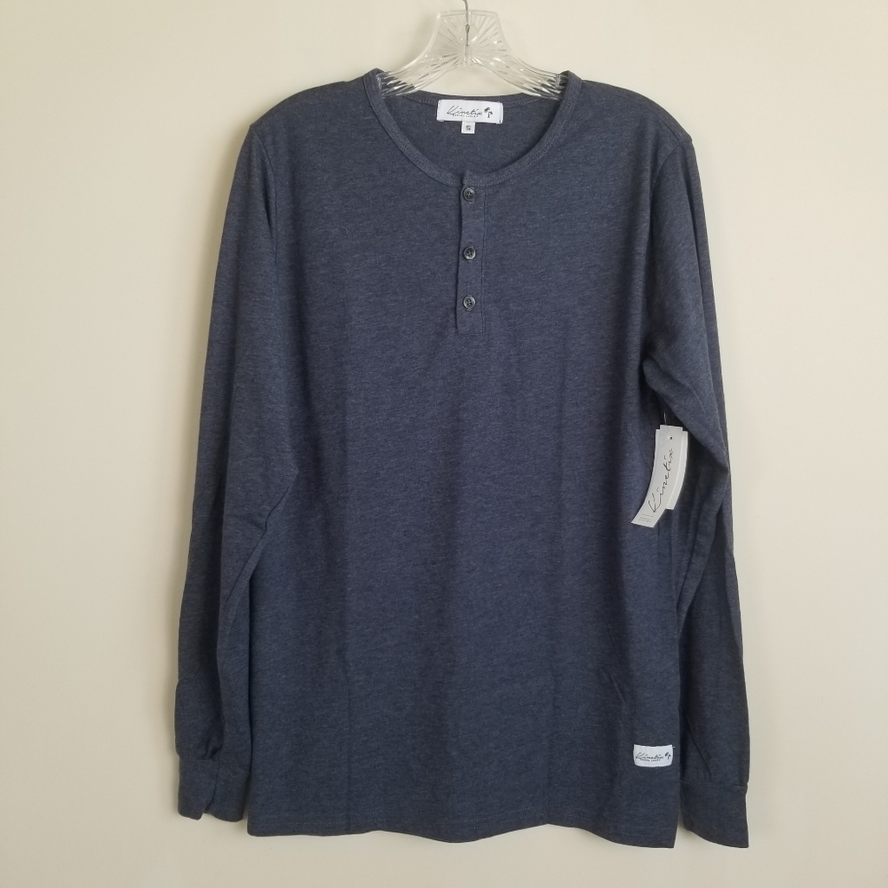 Kinetix Long Sleeve Henley Shirt Small NWT